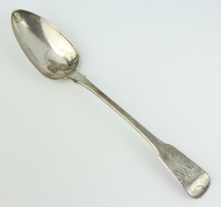 A George III fiddle pattern silver basting spoon London 1811, 136 grams