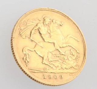 A half sovereign 1909