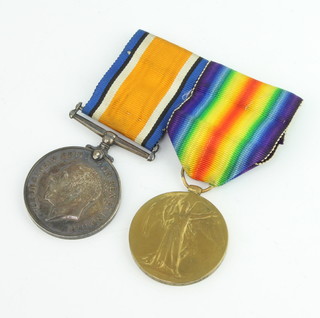 A World War One pair of medals to M2/106341 A.W.O.CL.2.A.Blake A.S.C 