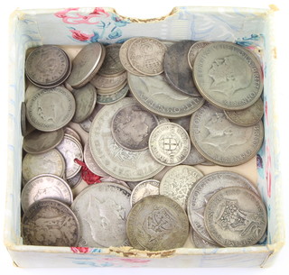 A quantity of pre-1947 coinage, 250 grams