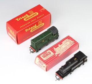 A Triang R.152 diesel shunter boxed and a Hornby Dublo 2207 tank locomotive boxed