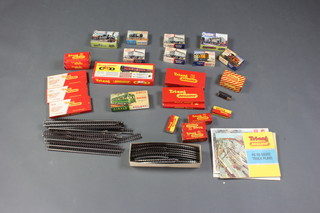 A Triang CKD kit no.R.382 boxed and a collection of Triang rails, points and track, 2 Kit Master models and 5 Airfix models etc 