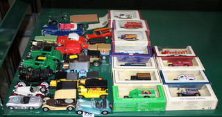 3 Oxford diecast models boxed, various boxed models and other toy cars 