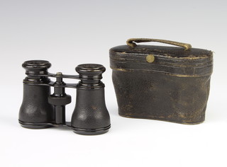 Atchison and Co, a pair of opera glasses "The Universal" complete with a leather carrying case