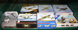 A Corgi Eddie Stobart limited edition model of a Douglas DC3 aircraft, 4 Corgi aviation archive aircraft, a Corgi WW2 legend model aircraft and a Corgi 50th Anniversary of The Battle of Britain box set  