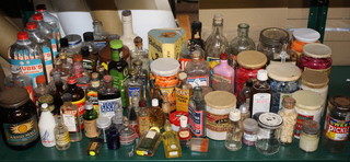 A  Radio Malt jar and a quantity of other jars and bottles