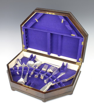 A canteen of silver plated cutlery, ditto tray and minor plated wares 