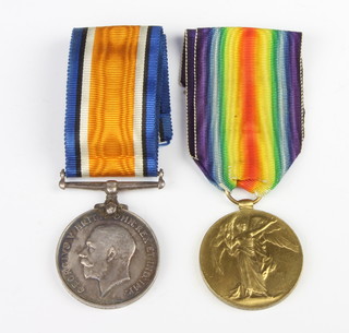 A World War One pair of medals to J.80874 G.Stevens.ORD.R.N 