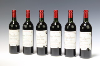 Six bottles of 1978 Grand Cru Classe Chateau Branaire-Ducru - St Julien red wine 