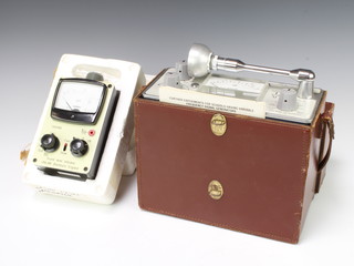 A Dawe Octave band sound level meter type no.1449A, serial no. 623 complete with leather case together with a Unilab sound level meter 