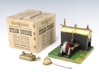 SEL a model major "1550" twin cylinder steam engine, boxed and with instructions