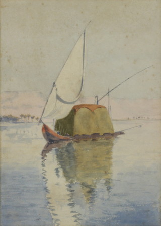 Robert George Talbot Kelly, watercolour unsigned, study of a Dhow 34cm x 25cm 