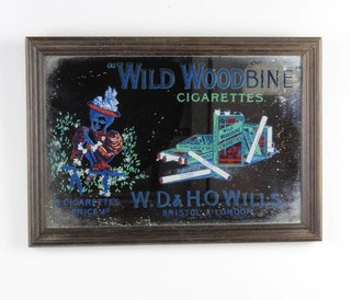 An advertising mirror Wild Woodbine Cigarettes 19cm x 29cm 
