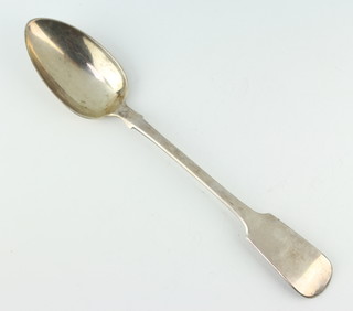 A William IV fiddle pattern silver basting spoon London 1833, 159 grams