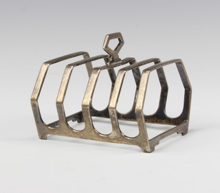 An Art Deco silver 5 bar toast rack Birmingham 1934, 85 grams