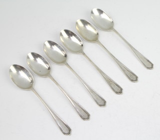 A set of 6 silver coffee spoons Sheffield 1931, 60 grams
