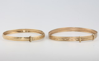 Two 9ct yellow gold childrens bracelets 3.9 grams 