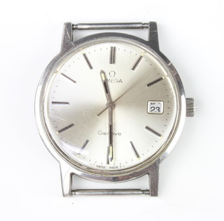 A gentleman's steel cased Omega calendar wristwatch in a 35mm case 