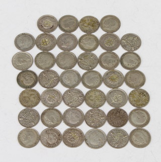 A quantity of pre 1947 thrupenny bits, 50 grams 