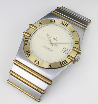 Advertising. An Omega Constellation Chronometer "watch" wall timepiece 35cm