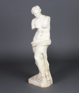 A Parian style figure of Venus de Milo 72cm 