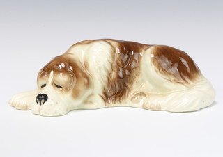 A Beswick figure of a reclining hound 22cm 
