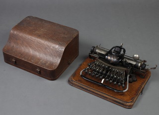 A Blickensderfer no.7 typewriter, cased  