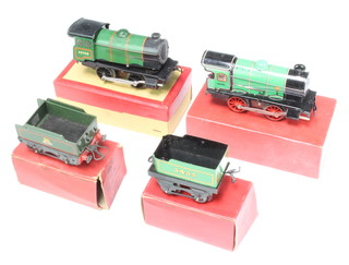 Two Hornby O gauge M1 locomotives together with an M1 tender boxed and 1 other tender boxed 