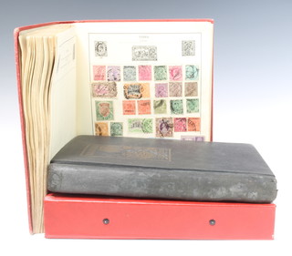 A standard album of GB and world stamps Victoria and later including Germany, France, Egypt, Denmark, Sweden, a Wayfarer album of GB and world stamps Victoria and later - Holland, India, Japan, an Ace album of world stamps mint and used GB, East Africa etc  