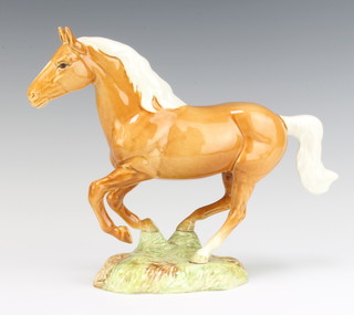 A Beswick figure Galloping Horse Palomino 1374 by Mr Orwell 19.1cm  