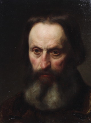 Ferdinand Fagerlin (1825-1907), oil on canvas, study of a bearded gentleman 41cm x 31cm 