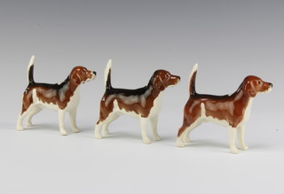 Three Beswick figures - Wendover Billy small brown, black gloss 1939 by Arthur Greddington 5cm  