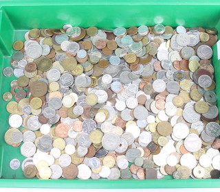 A large quantity of foreign coins