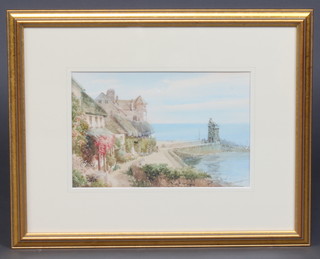W H Sweet, watercolour, signed, "Study of Lynmouth" 18cm x 27cm 