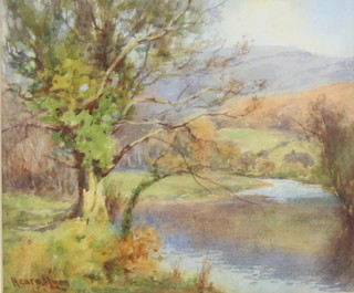 Henry J Lyon, watercolour, signed, "Churchpool Betws-Y-Coed" 18cm x 22cm  