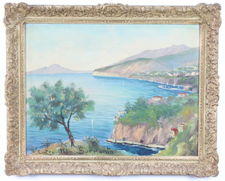 Cintro 1953, Sorrento, oil on canvas, signed, dated and inscribed 34cm x 44cm 