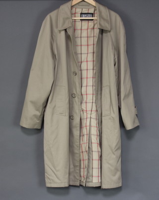 Crossfel by Grenfell, a gentleman's single breasted mac, approx size 42" chest