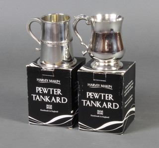 Two pewter tankards 