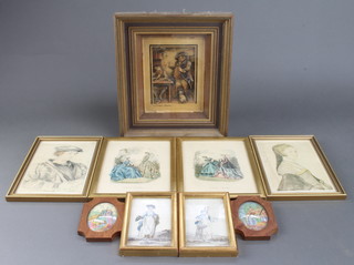 An Osborne plaque - Sam Wellers Valentine and minor pictures and prints 