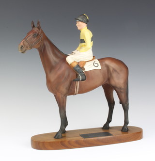 A Beswick figure of a horse - Arkle, Pat Taaffe up, Connoisseur figure by Arthur Greddington no.2084 21.7cm 