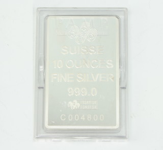 A 10 ounces fine silver ingot, no.C004800, 311 grams