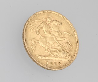 A half sovereign 1898 
