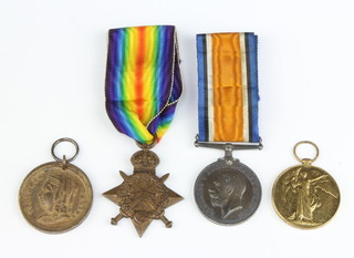 A First World War trio of medals to 58167 PNR.A.Collin.R.E. together with a commemorative medallion 