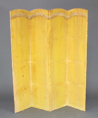 A 4 fold dressing screen 160cm x 144cm 