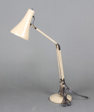 Mid Century, a grey painted anglepoise lamp 