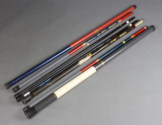 A Lerc International Empire 775 fishing pole, a ditto Grauvell Florida 400, ditto DRS 600 and 4 other fishing poles 