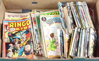 A collection of comics including Commando, Superboy, Kid Cult, etc 
