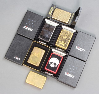 Six Zippo lighters 