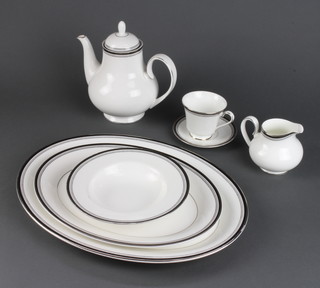A Royal Doulton Sarabande part tea and coffee service 
