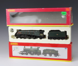 A Hornby OO gauge limited edition locomotive and tender - R2828 GWR dean signal Duke of Edinburgh boxed together with R2203 BR Class A4 locomotive Kingfisher boxed  